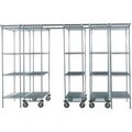 Global Equipment Space-Trac 5 Unit Storage Shelving Poly-Z-Brite 36"W x 21"D x 86"H - 12 ft. 795996